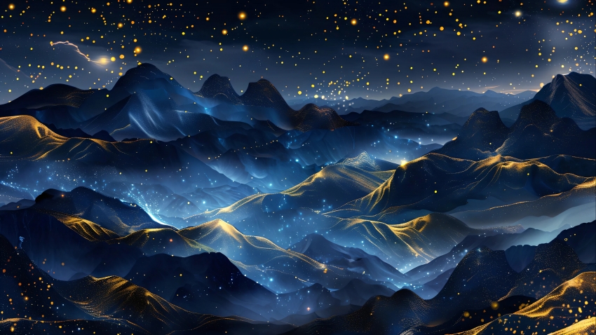 山 星空 4K风景壁纸 3840x2160
