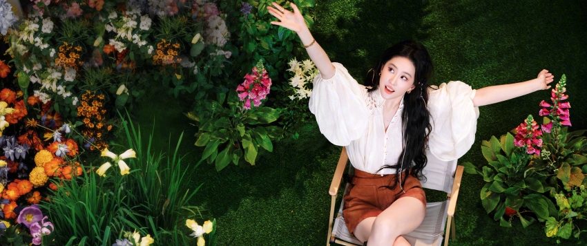 鲜花美女 刘亦菲 3440x1440超高清壁纸横屏