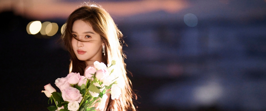 章若楠 鲜花美女 3440x1440带鱼屏壁纸